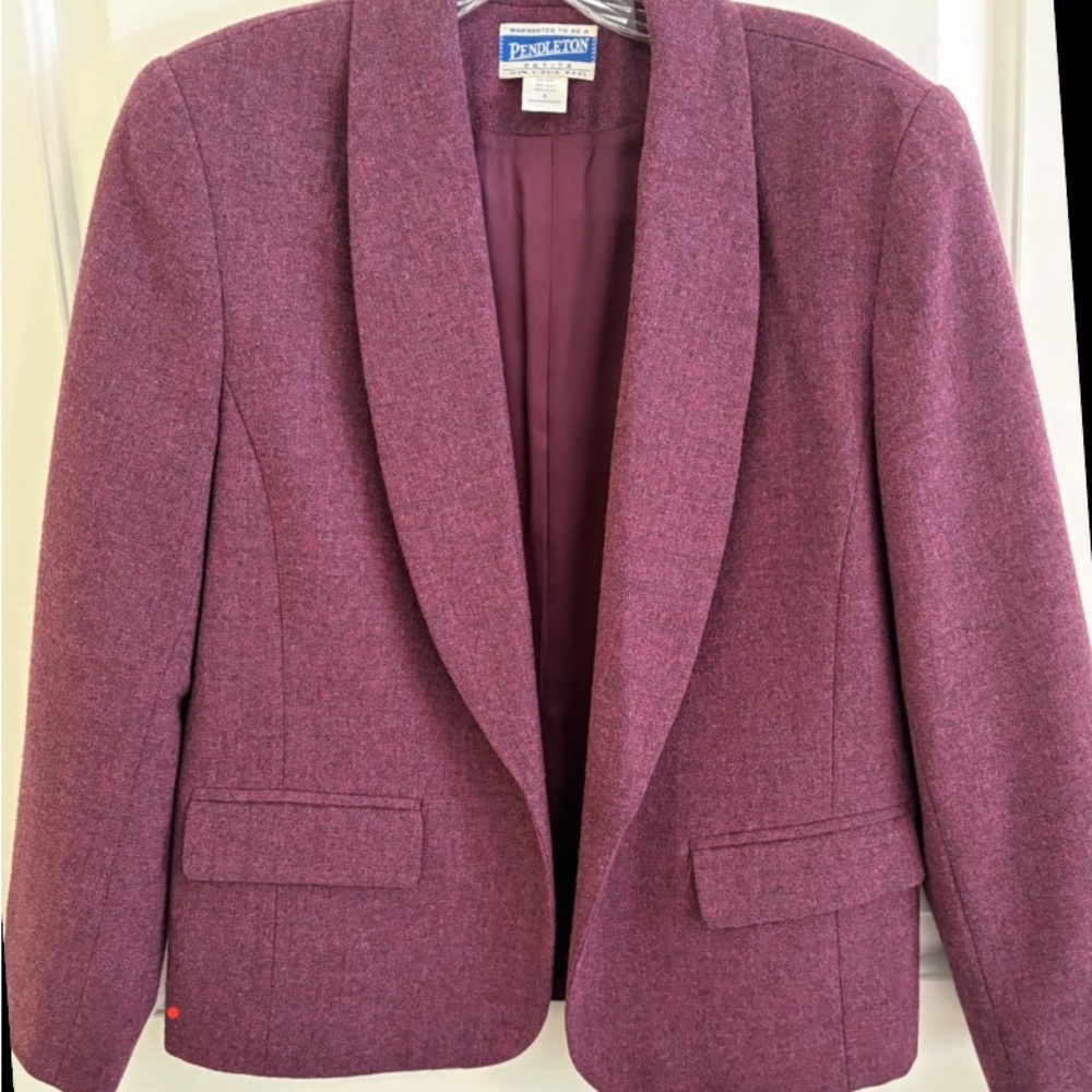 Vintage Pendleton Women's Plum Blazer